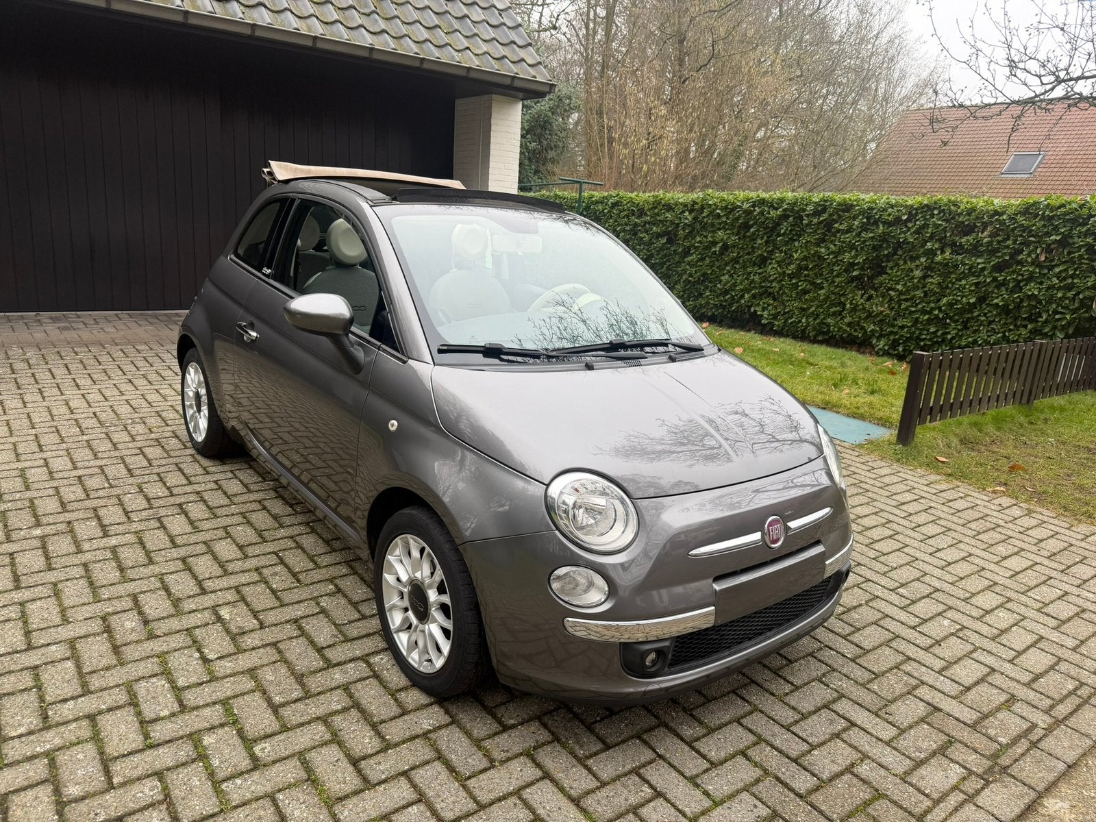 Fiat 500C Amper 62.000km Airco * Gekeurd * Garantie, Auto's, Fiat, Voorwielaandrijving, Cabriolet, Leder en Stof, Bedrijf