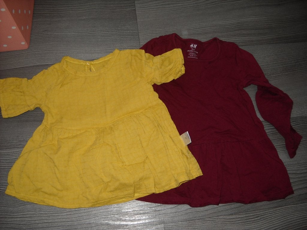 2 bloesjes/tunieken h&m-maat 98-als nieuw, Kinderen en Baby's, Kinderkleding | Maat 98, Ophalen, Zo goed als nieuw, Meisje