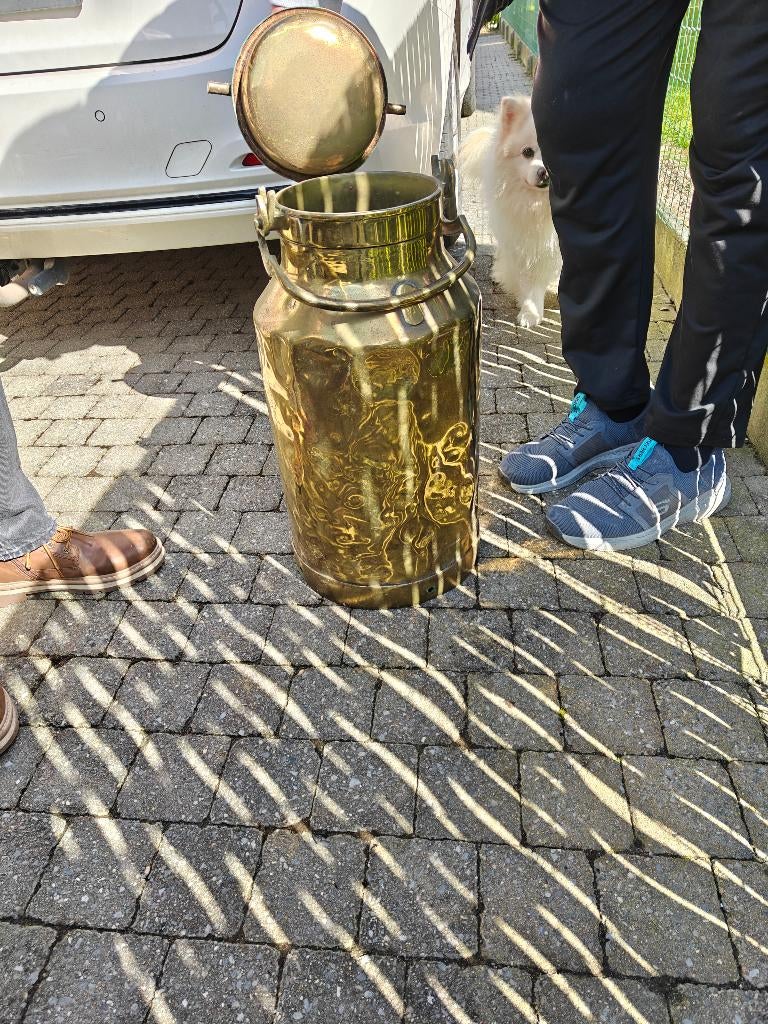 Koperen melkkruik, Ophalen, Koper
