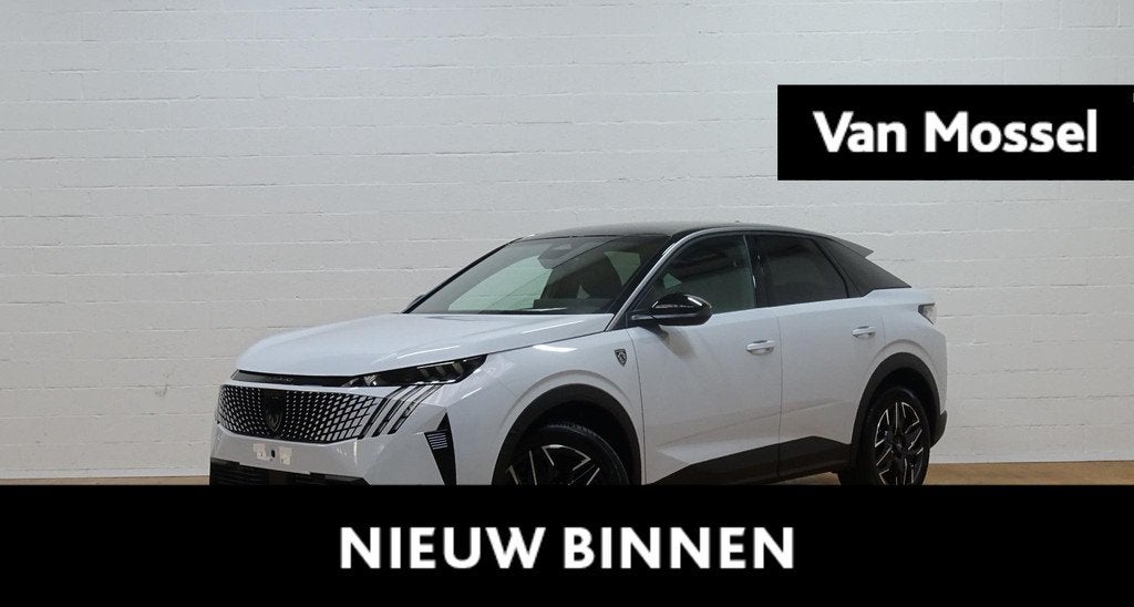 Peugeot 3008 1.2 HYBRID 145 e-DSC6 GT+pano dak, Auto's, Peugeot, Stof, Gebruikt, 1648 kg, Wit