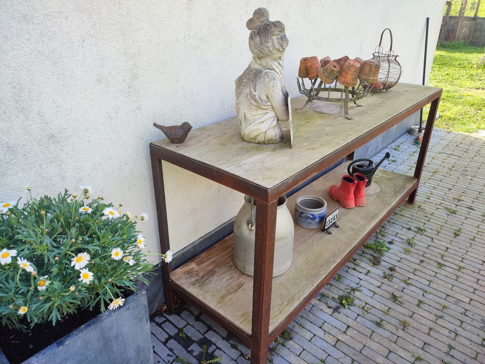 Table de fleuriste console, Ophalen