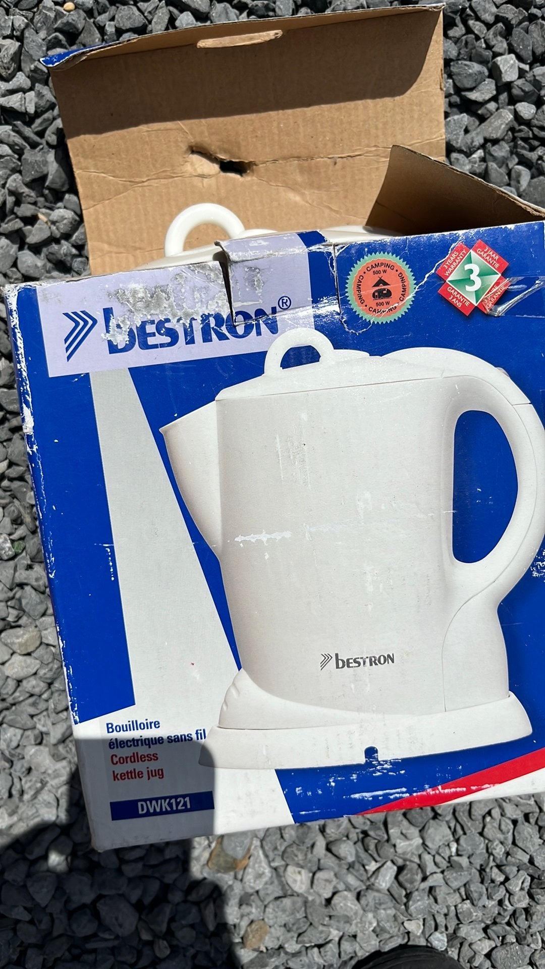 Waterkoker voor in caravan, Elektronische apparatuur, Waterkokers, Ophalen of Verzenden, Zo goed als nieuw