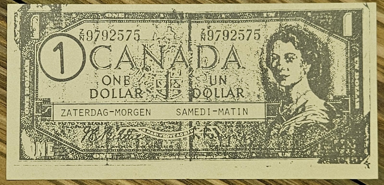 Canadees bankbiljet 1 dollar
Dit is een kopie Ca, Ophalen of Verzenden
