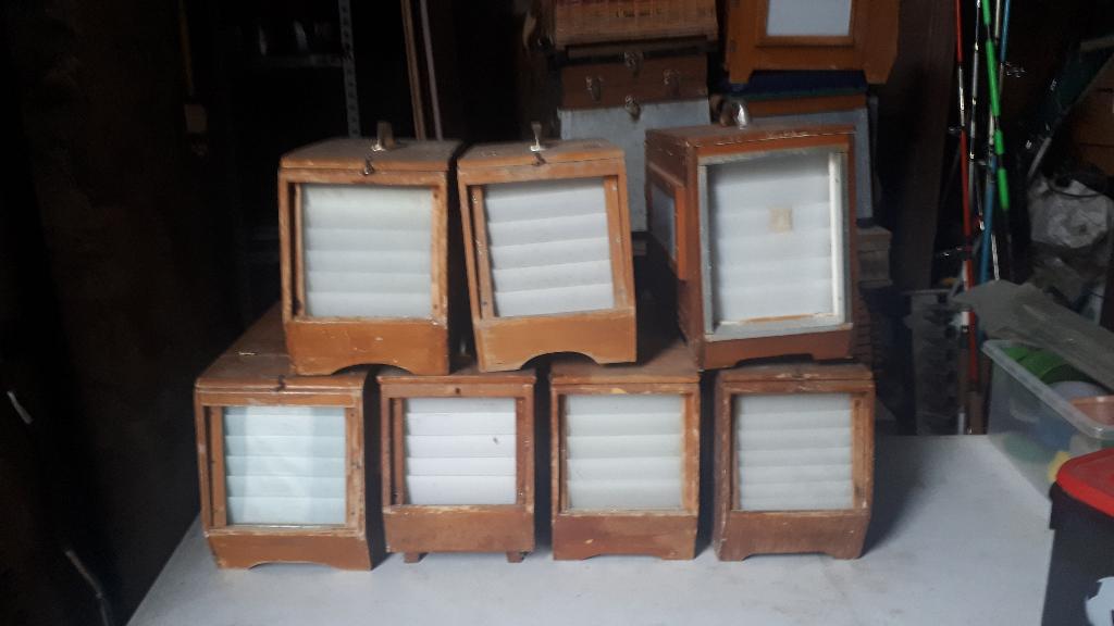 coffre à pinson flamand, Animaux & Accessoires, Enlèvement, Utilisé, Bois, Cage à oiseaux