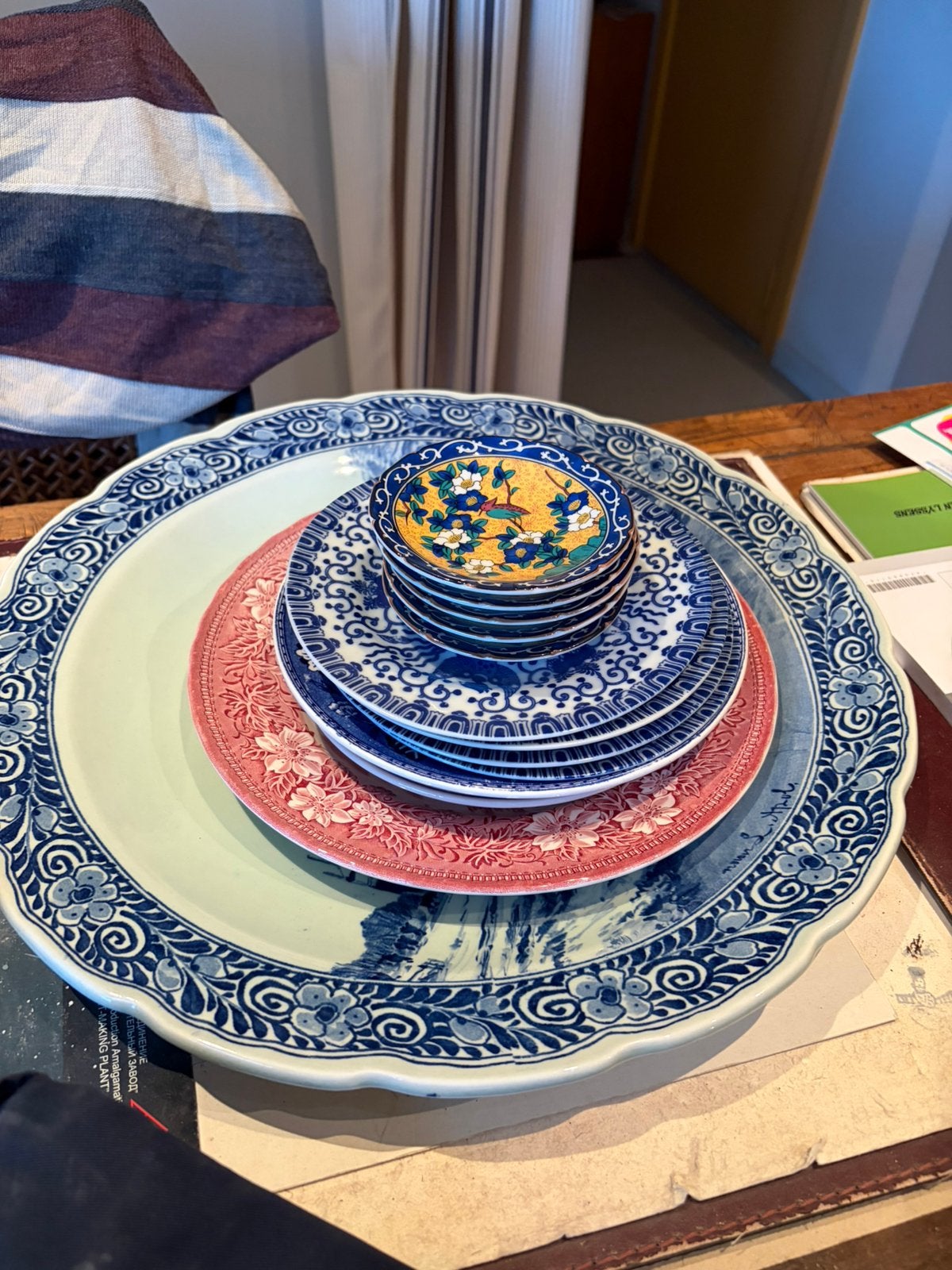 Antiek servies, Ophalen
