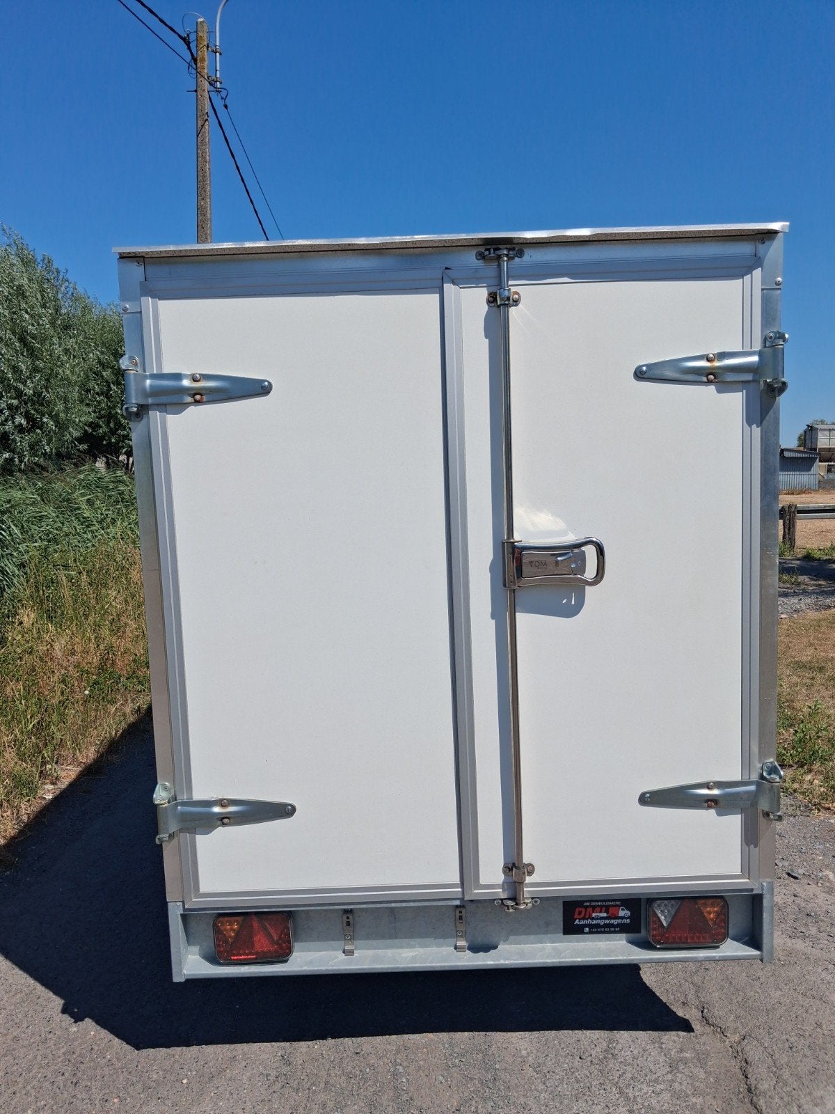 Aanhangwagen gesloten 750kg 3m x 1m50 x 1m50, Ophalen, Zo goed als nieuw