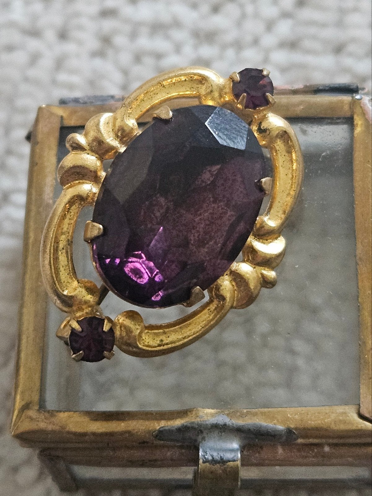 Vintage broche in barok/victoriaanse stijl, Ophalen of Verzenden