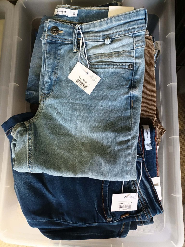 Jeansbroeken voor kinderen en dames, Kinderen en Baby's, Kinderkleding | Maat 158, Gebruikt, Jongen of Meisje, Name-It, Ophalen