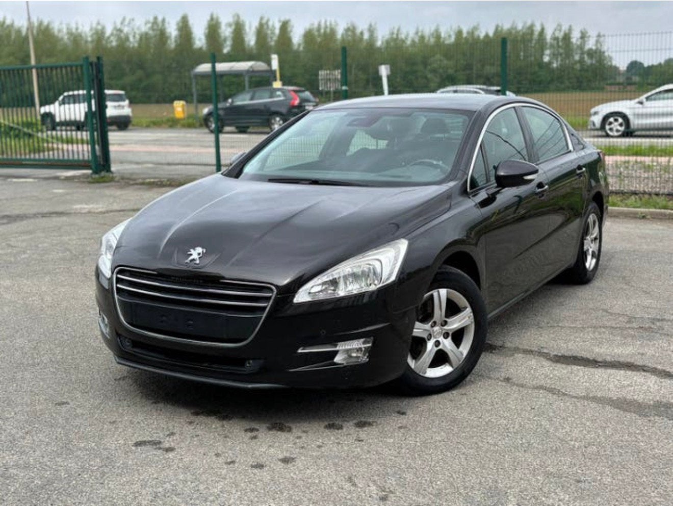 Peugeot 508 1.6 essence Airco Gps, Auto's, Zwart, Bedrijf, 5 deurs, Elektrische ramen