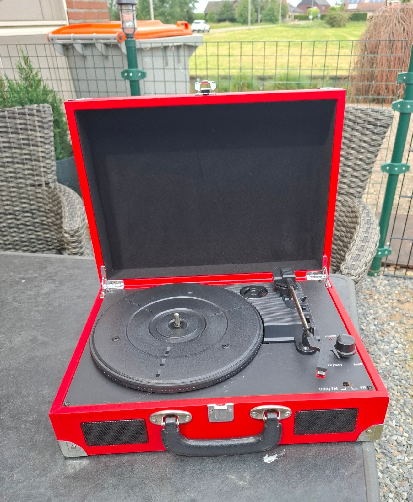 Te koop retro platenspeler, Nieuw, USB-aansluiting, Platenspeler, Ophalen