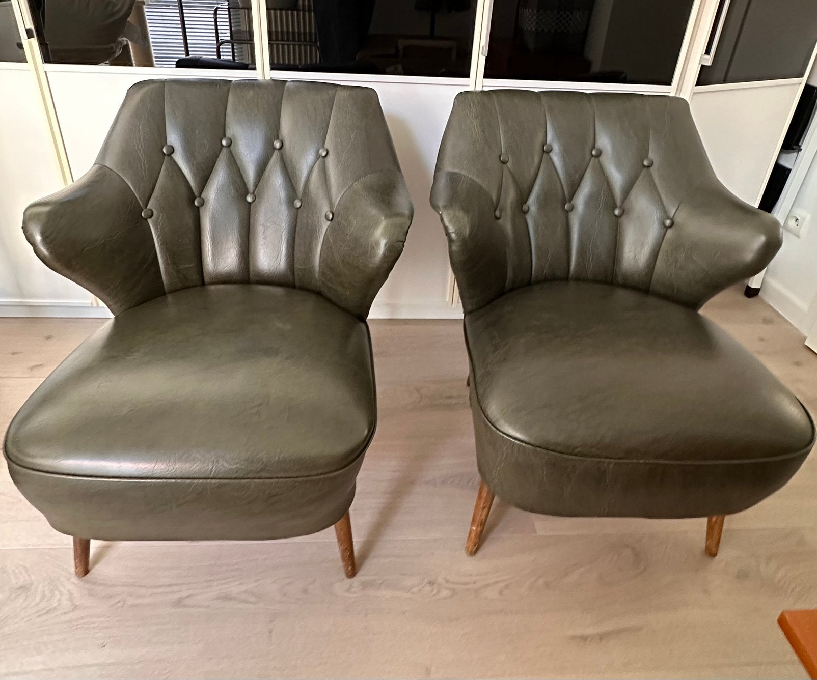 Set van 2 cocktailzetels – Theo Ruth voor Artifort, Enlèvement, Comme neuf, Expo '58, vintage, retro