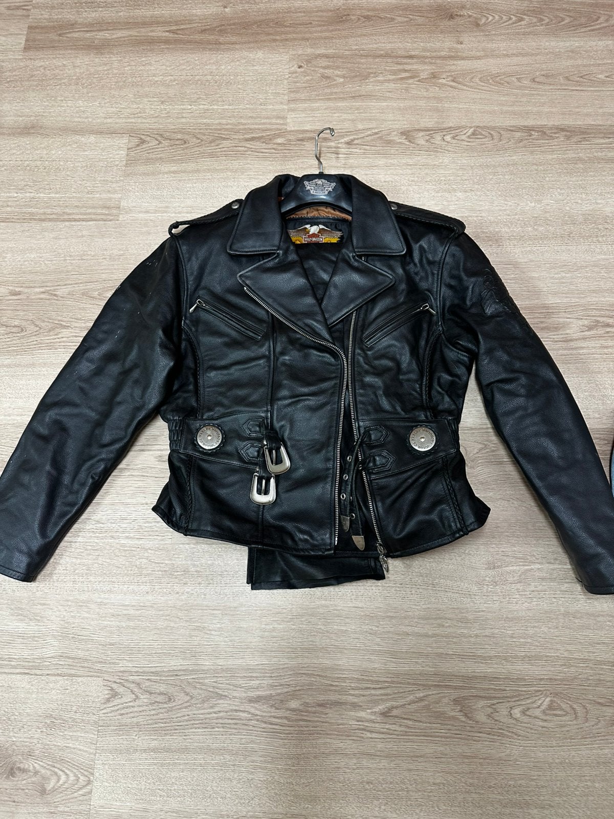 Harley davidson kledij (vrouwelijk), Ophalen, Tweedehands, Dames, Jas | leer