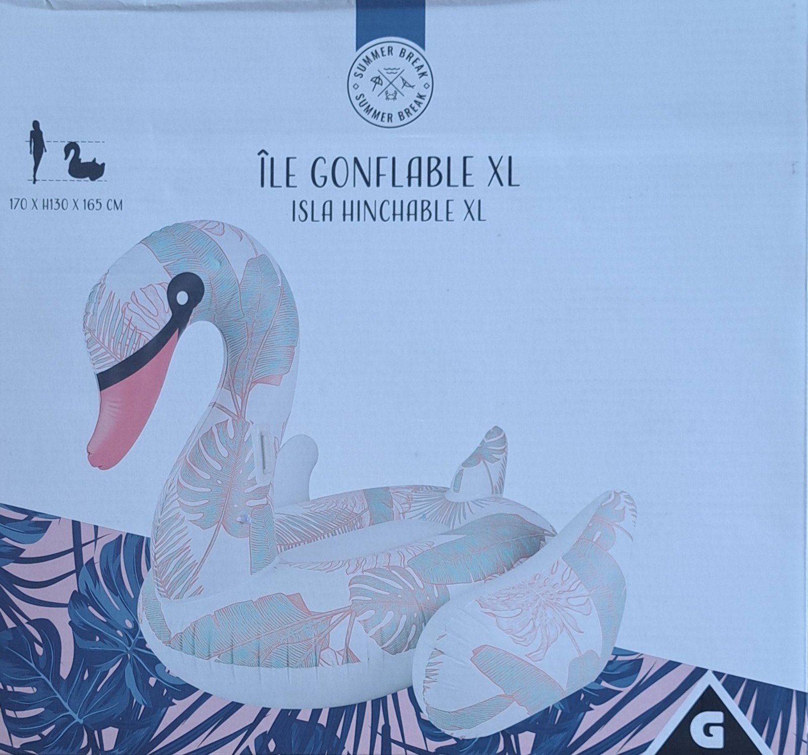 Bouée cygne (non utilisée, toujours emballée), Enlèvement
