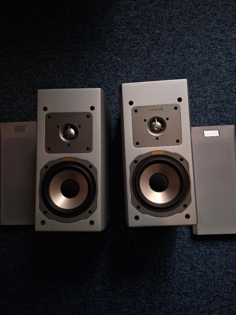 Speakers Quadral Ascent 250  luidsprekers, Enlèvement, Comme neuf, 120 à 150 watts, Enceinte d'étagère