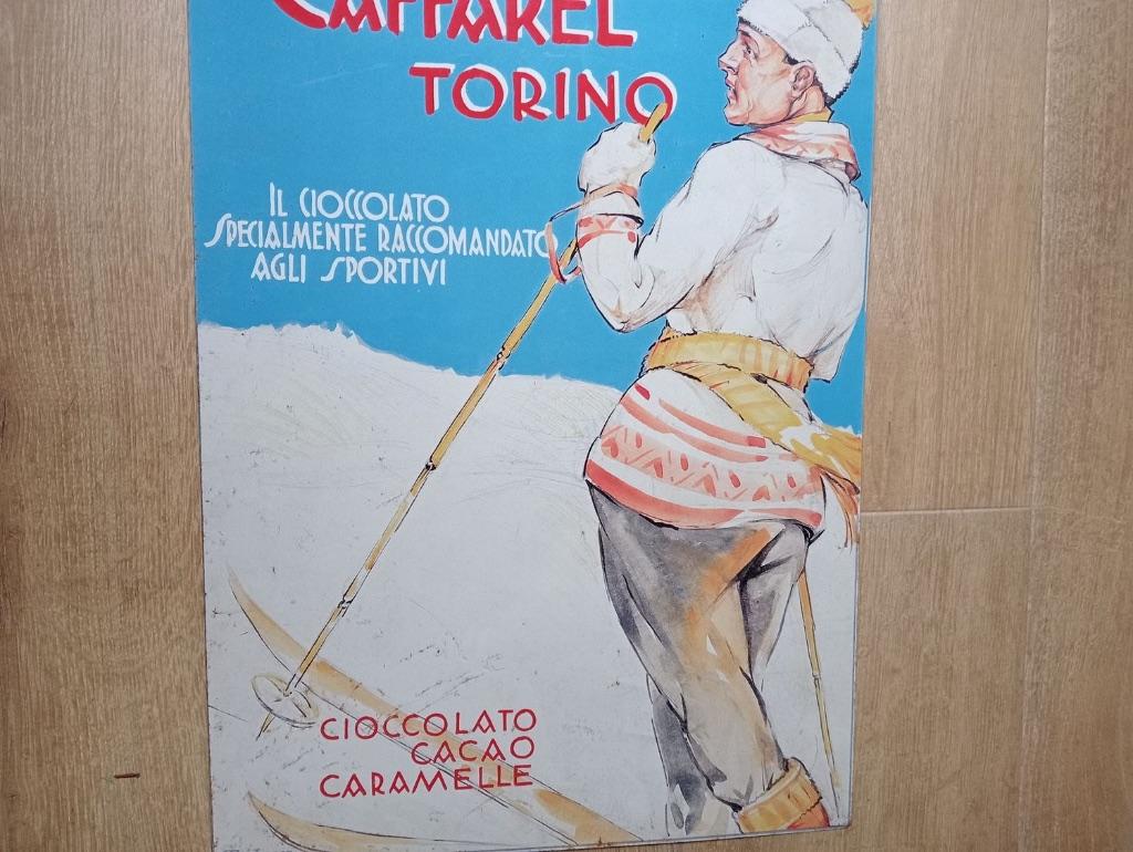 Reclamebord - Metaal - Caffarel, Antiek en Kunst, Ophalen of Verzenden