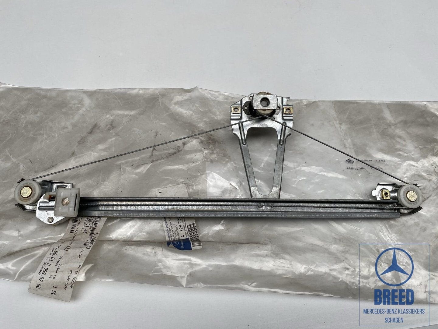NOS raammechaniek linksachter voor Mercedes-Benz W124 S124, Neuf, -, -, Enlèvement ou Envoi