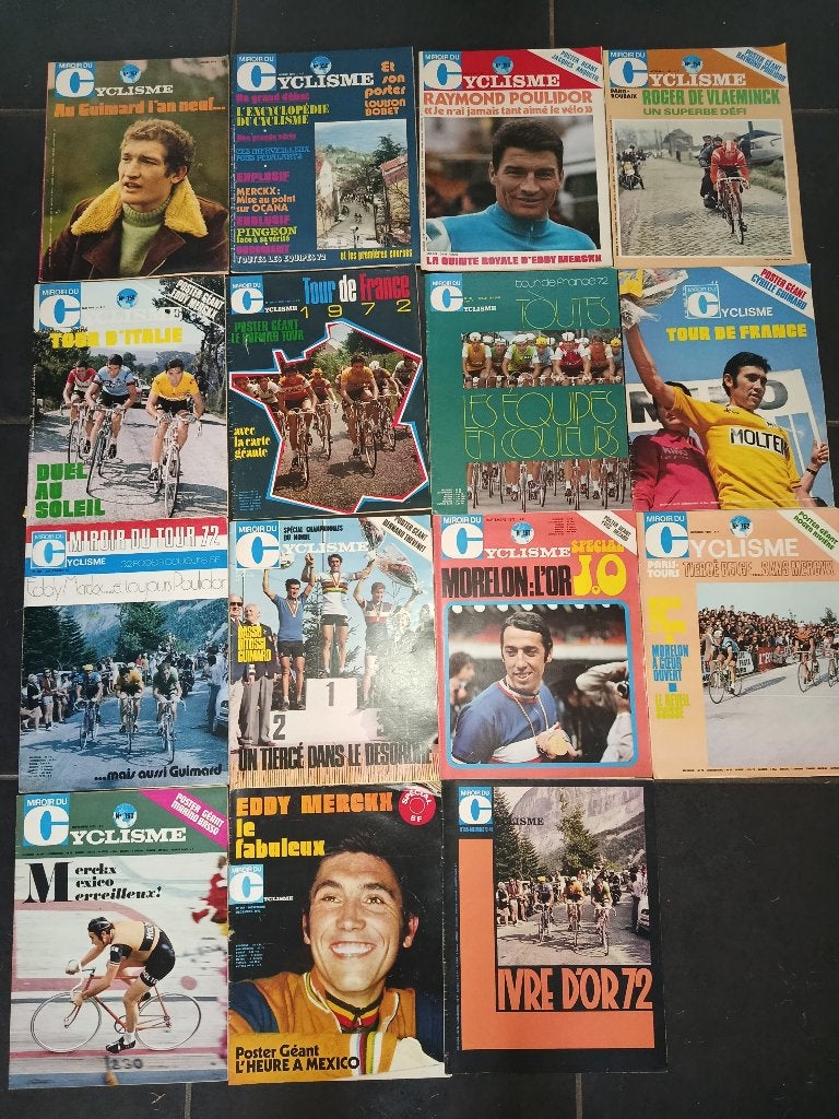 Collection Miroir du Cyclisme 1872, Sports & Fitness, Cyclisme, Utilisé, Autres types, Envoi