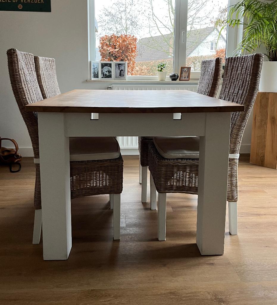 table de salle à manger, Maison & Meubles, Tables | Tables à manger, 100 à 150 cm, Quatre personnes, Landelijk, Enlèvement