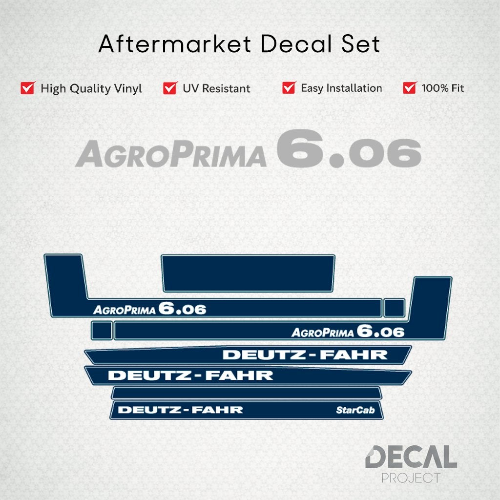 Vervangende Stickers Deutz AgroPrima 6-serie, Verzenden
