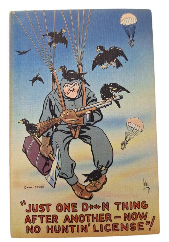 carte postale américaine de la Seconde Guerre mondiale, Enlèvement ou Envoi