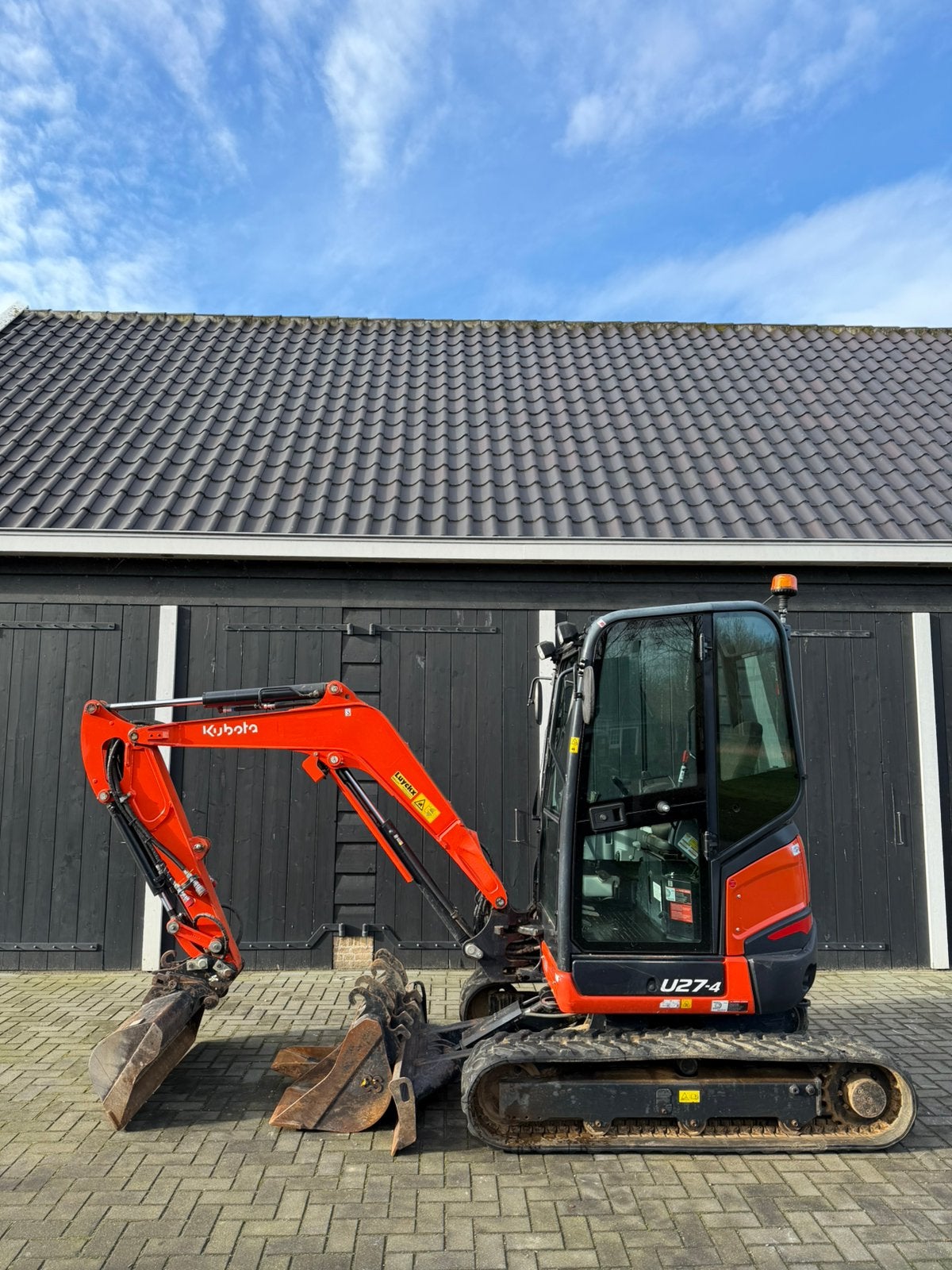 Kubota U27-4, Ophalen, Graafmachine