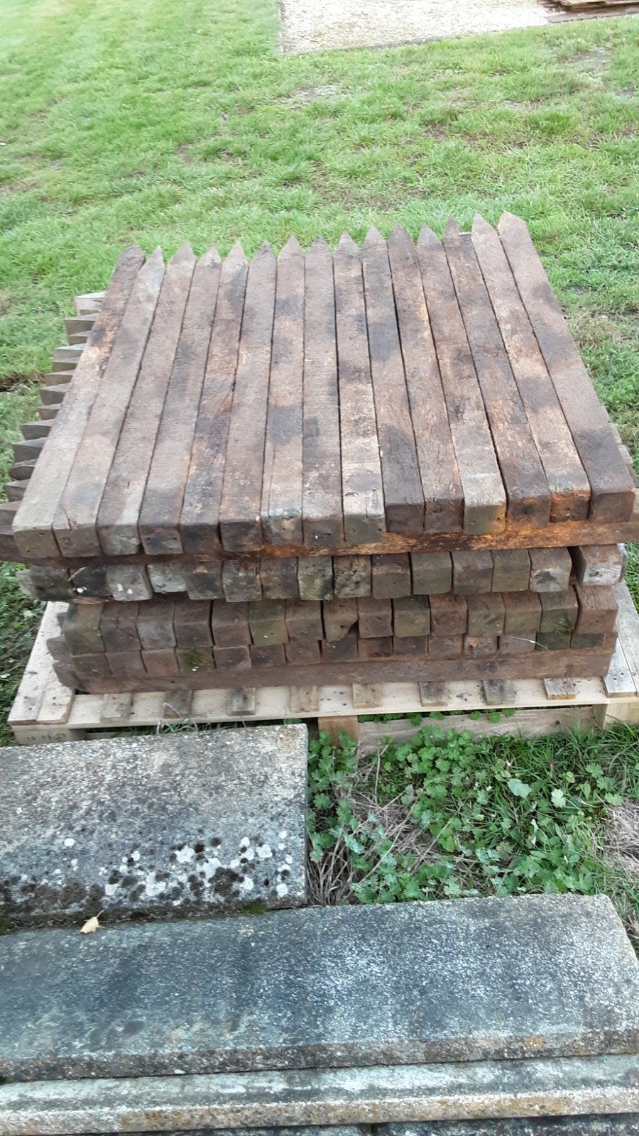 Adobe palen 60x60x 102, 120 stuks, Tuin en Terras, Ophalen