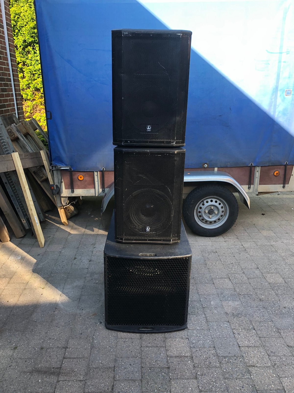 Speakerset, Muziek en Instrumenten, Versterkers | Keyboard, Monitor en PA, Zo goed als nieuw, Ophalen