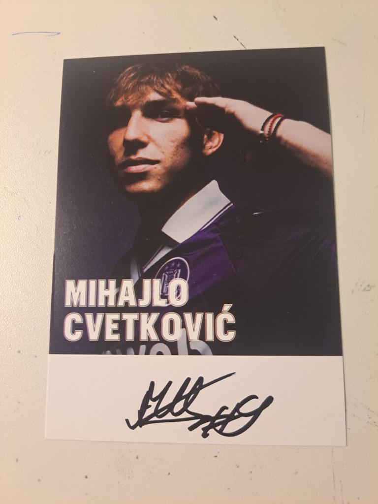 Gesigneerde foto Cvetkovic, Verzamelen, Ophalen of Verzenden, Nieuw