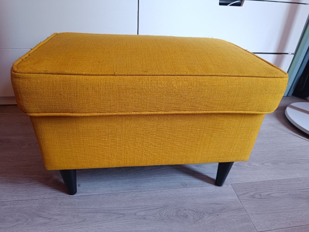Repose-pieds STRANDMON Ikea - Jaune, Synthétique, Enlèvement, Utilisé, Rectangulaire