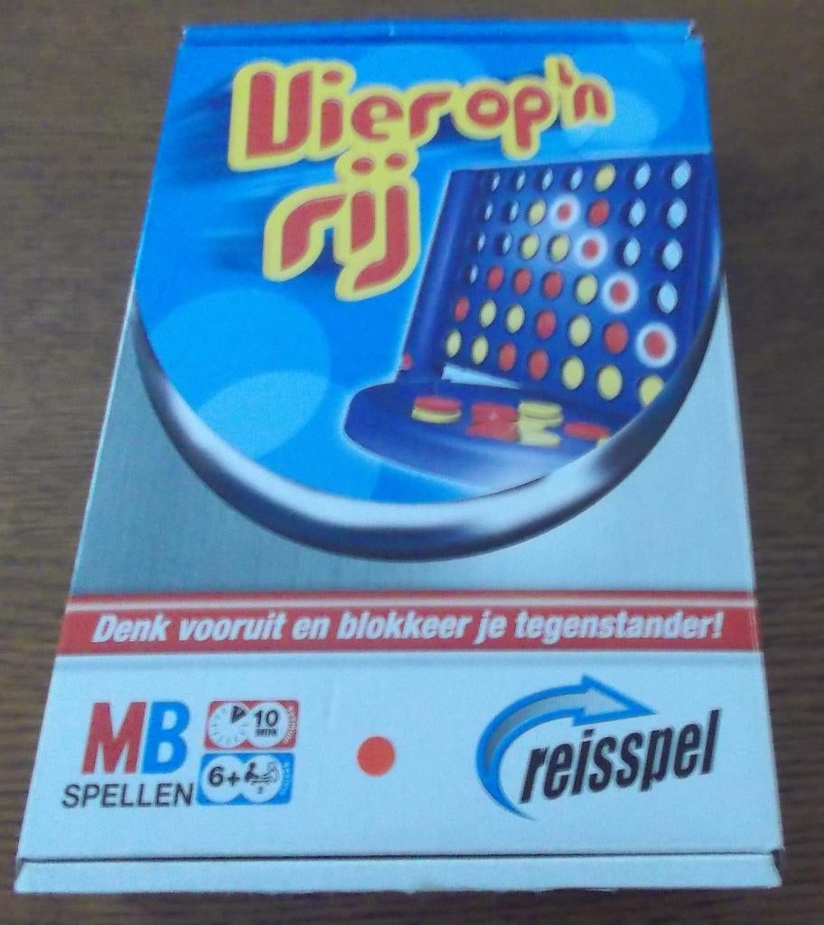 Reisspel Vier op 'n rij / MB, MB, Jeu de voyage, 1 ou 2 joueurs, Comme neuf
