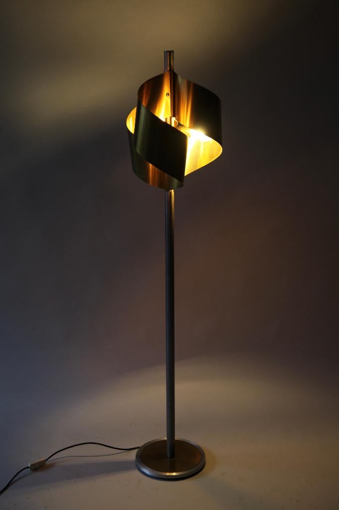 Vintage Italiaanse vloerlamp , jaren 1970., Ophalen, Gebruikt