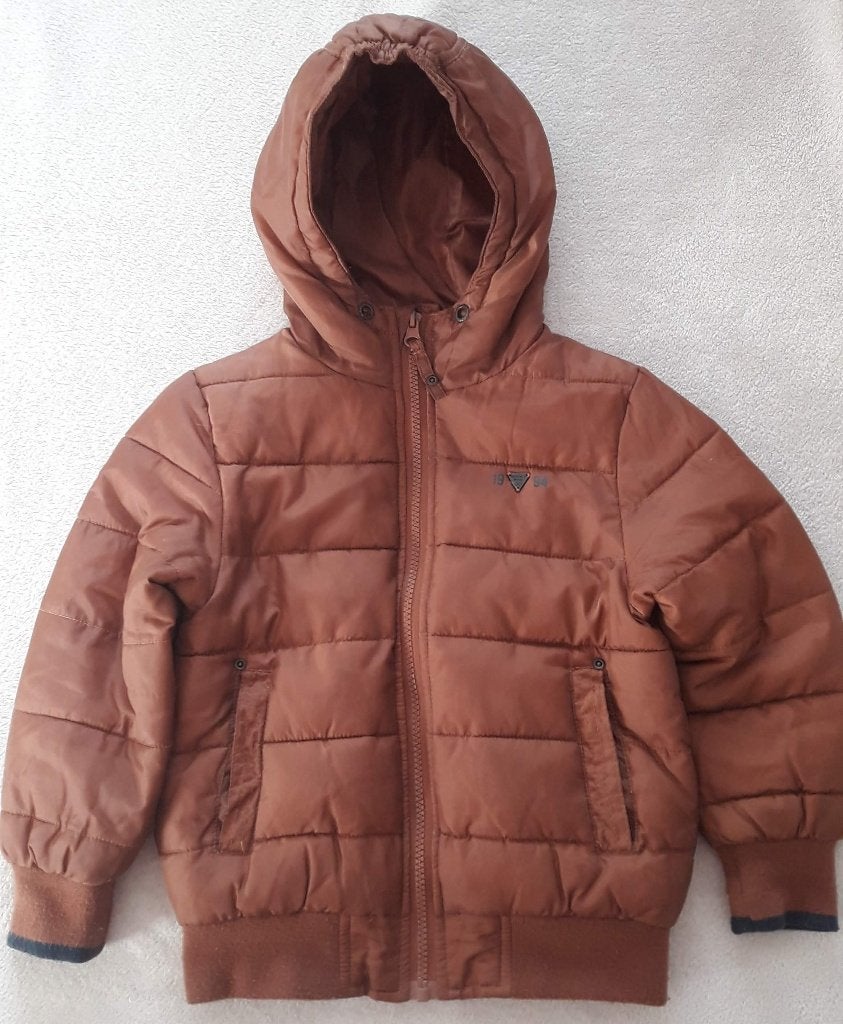 Veste doudoune brun avec capuche - JBC - Taille 104, Jbc, Garçon, Pull ou Veste, Enlèvement