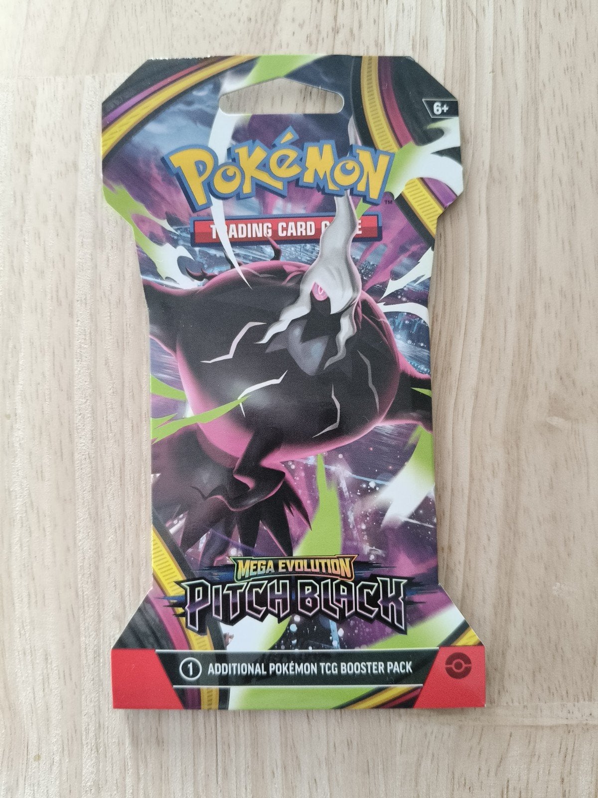 Pitch black sleeved boosterpack, Ophalen of Verzenden, Nieuw, Booster