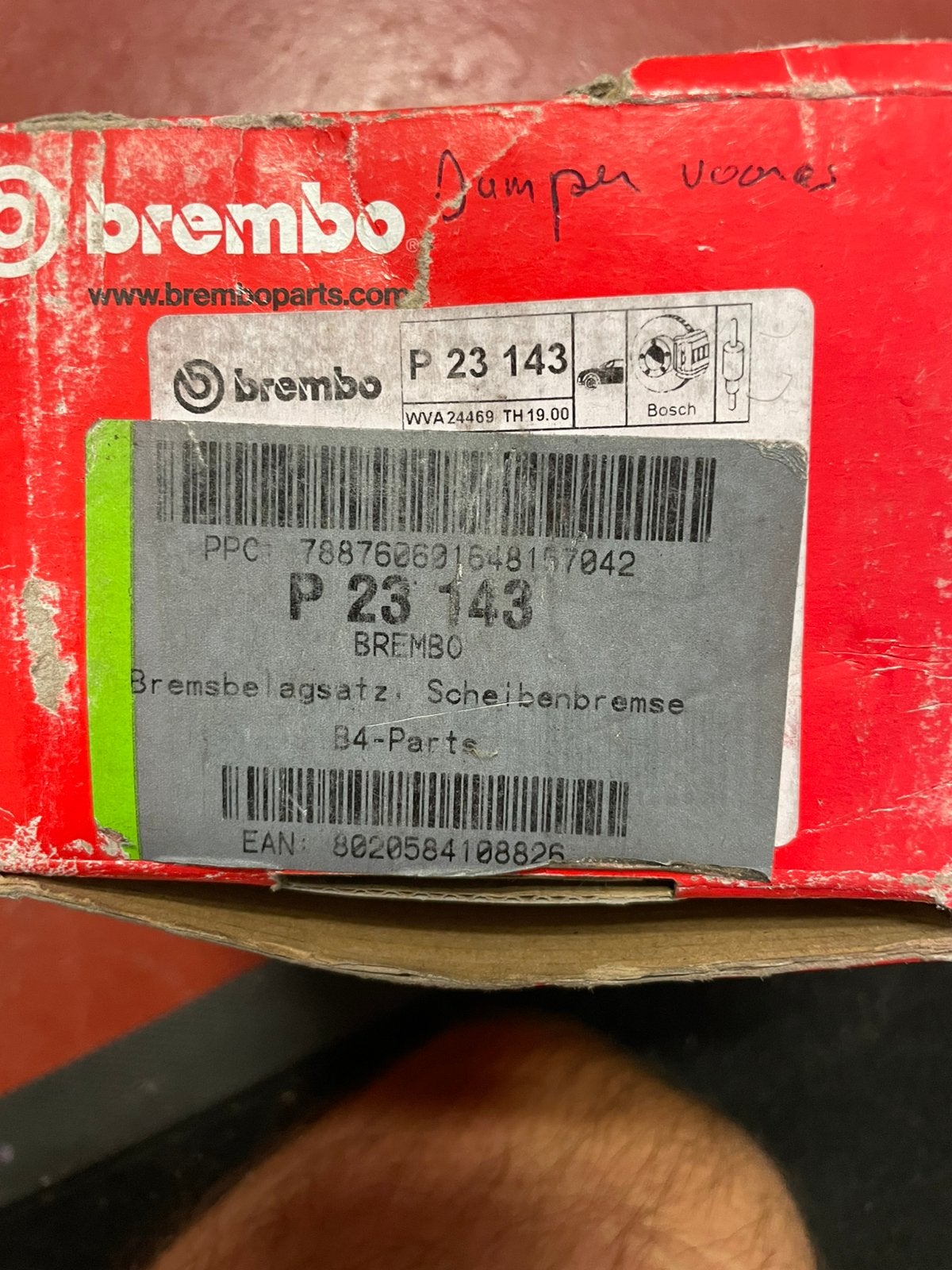 Nieuwe Brembo Remblokken (Vooras) - P 23 143, Ophalen, Citroën