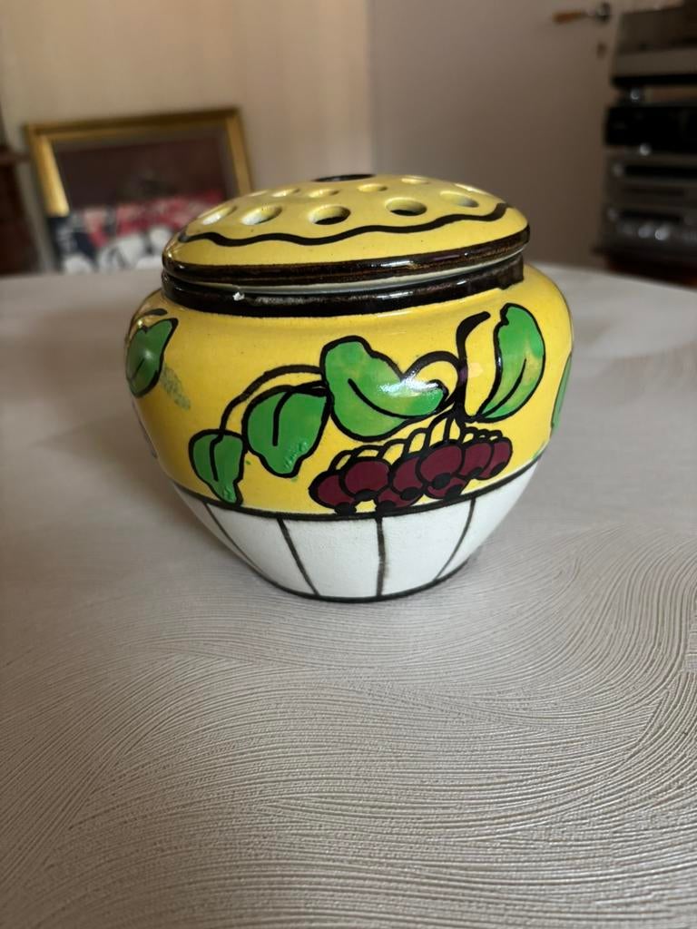 art deco bloemen stekker, Ophalen
