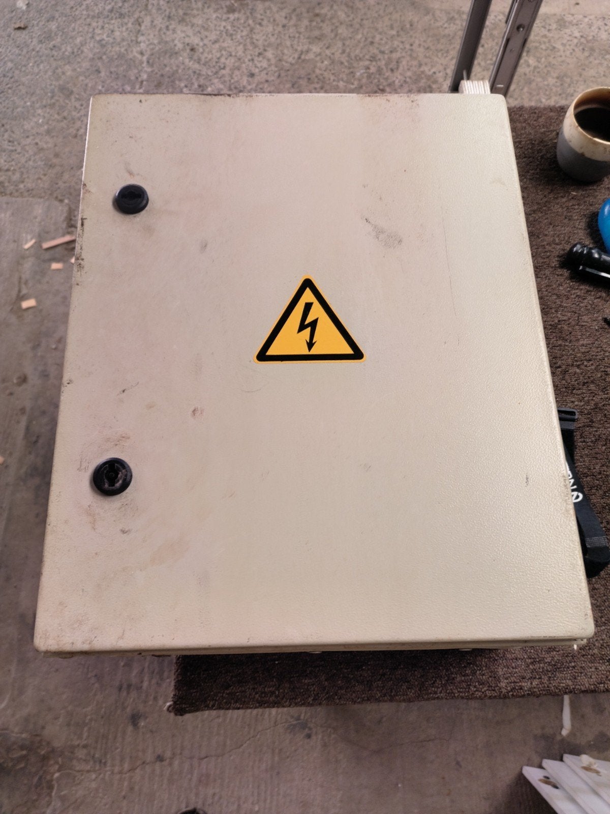 metalen electriciteit kast, Ophalen, Gebruikt, Overige merken, Groepenkast