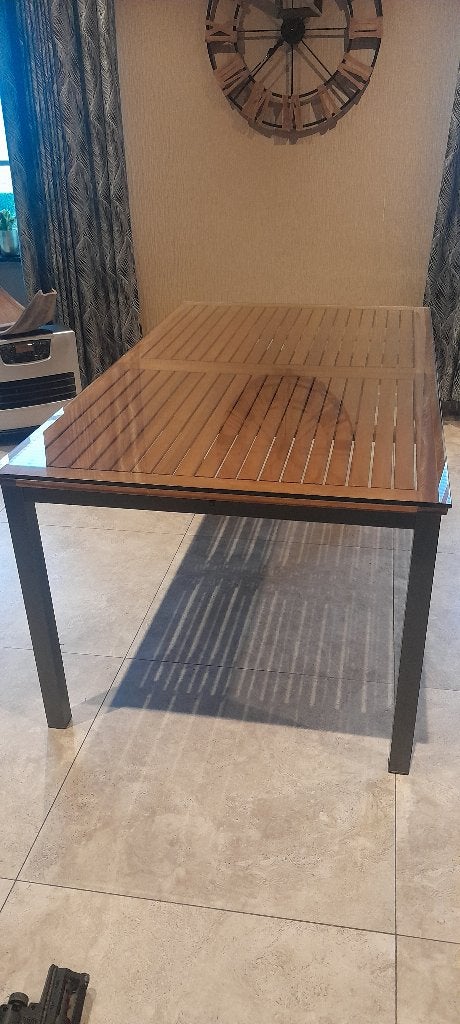 table, Maison & Meubles, Teck, Comme neuf, Enlèvement, 50 à 100 cm