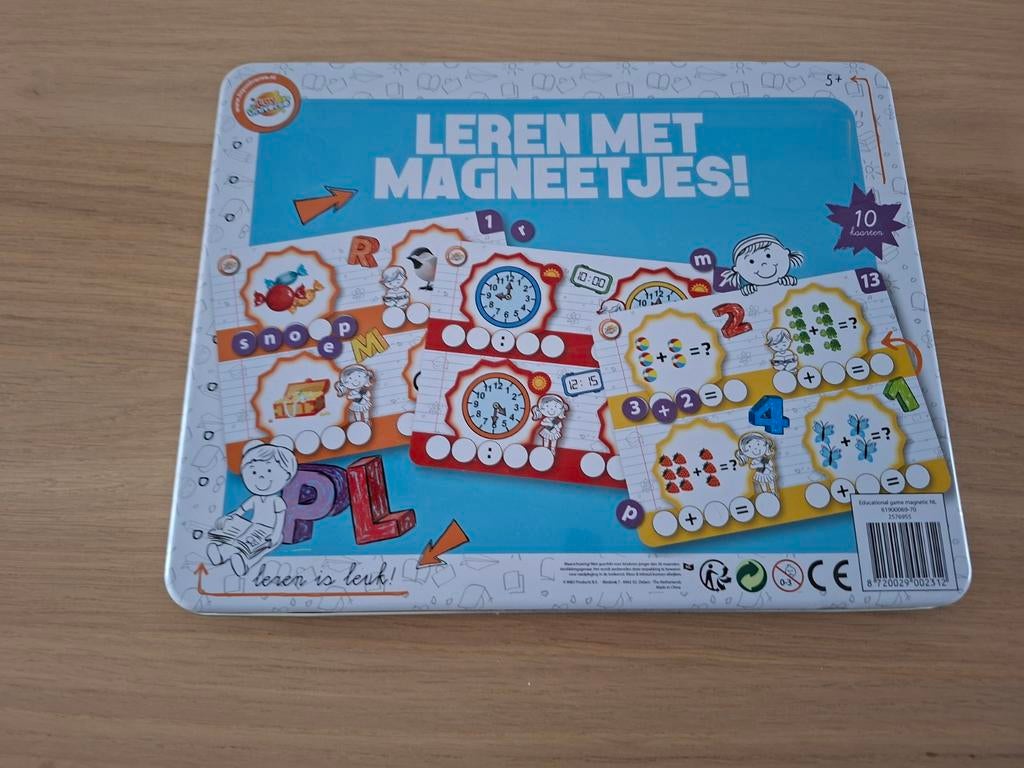 Magnetische letterdoos : rekenen & taal, Kinderen en Baby's, Ophalen of Verzenden, Zo goed als nieuw, Rekenen