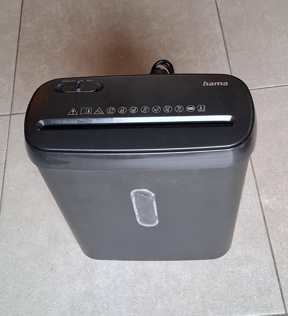 Destructeur de Documents Hama Basic 6, Enlèvement ou Envoi, Comme neuf