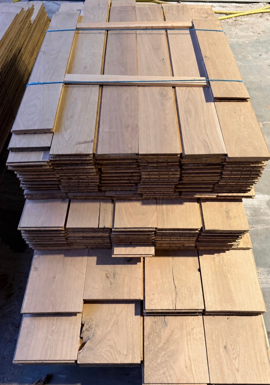 Zeer mooie Franse oud massief eiken parket! 34 m2, Ophalen, Zo goed als nieuw, Hout, Parket