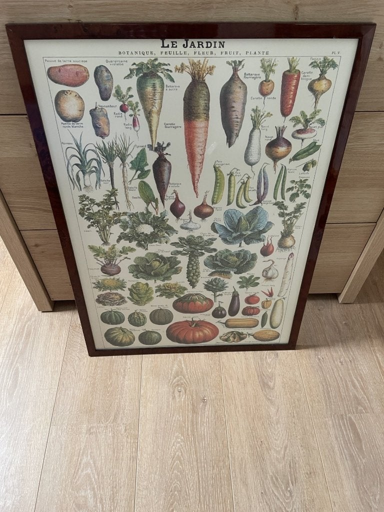 Mooie kader met keukenposter 52,50cm op 73cm, Ophalen