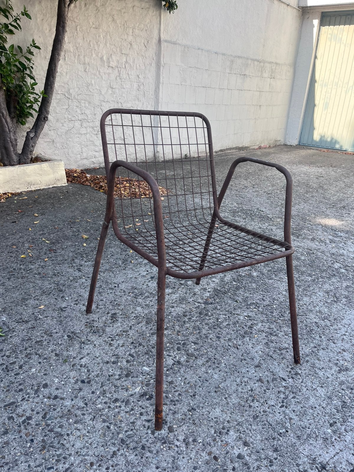 4 stalen draadstoelen, Jardin & Terrasse, Chaises de jardin, Enlèvement, Utilisé, Métal, Empilable