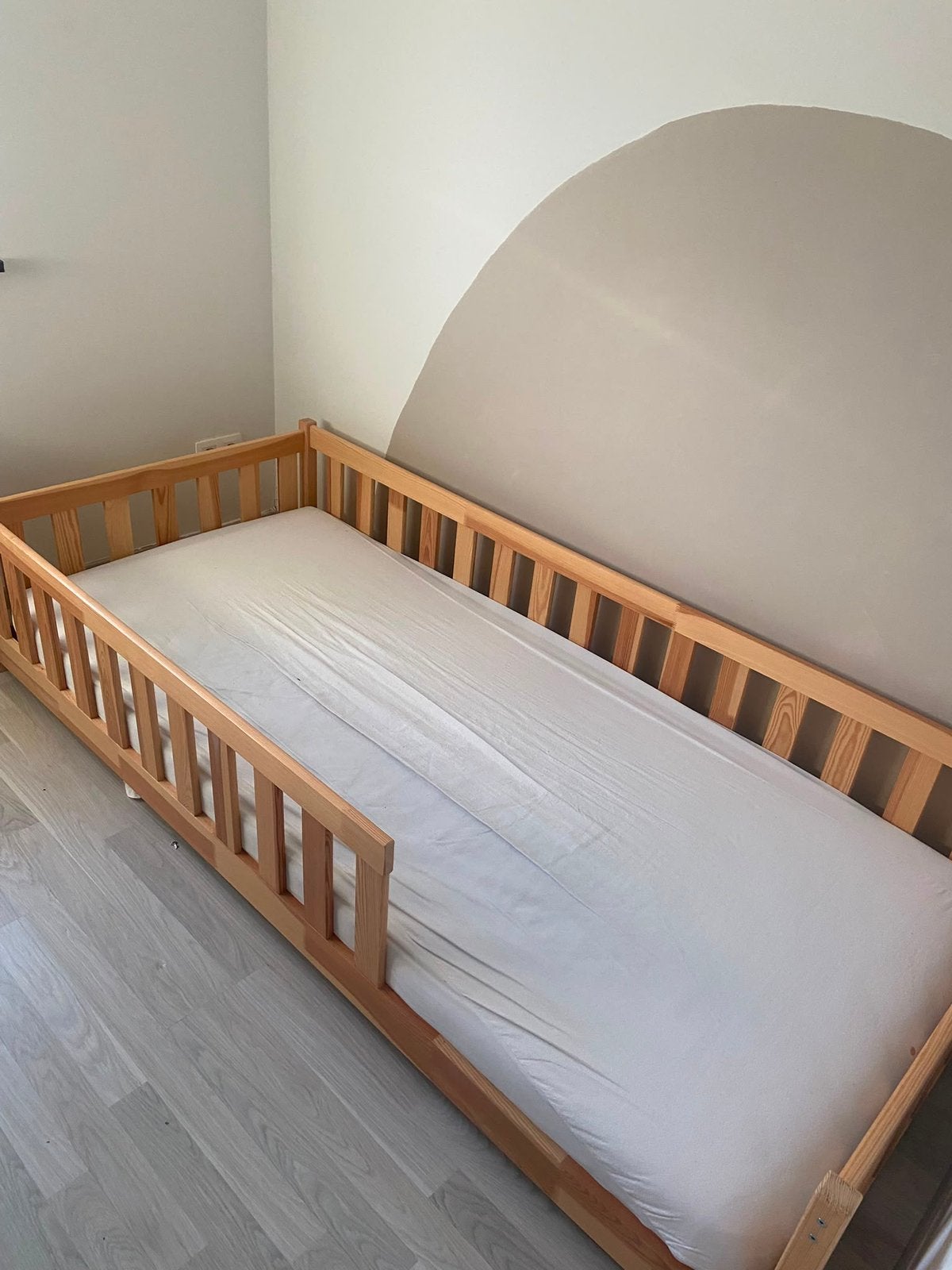 Inloopbed/vloerbed/kinderbed uit massief grenen 90x200 cm, 85 tot 100 cm, Nieuw, 180 cm of meer, Ophalen