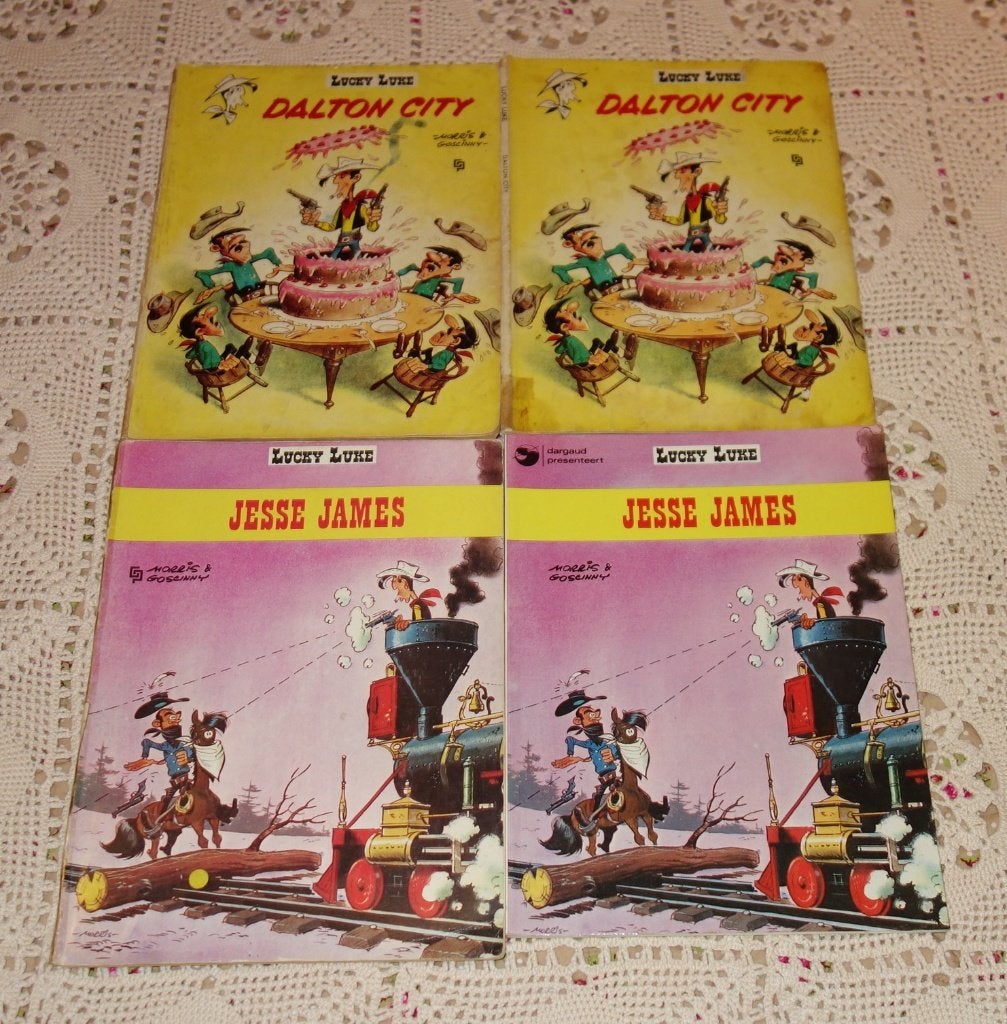Verzameling strips Lucky Luke., Boeken, Meerdere stripboeken, Ophalen of Verzenden, Gelezen, Morris