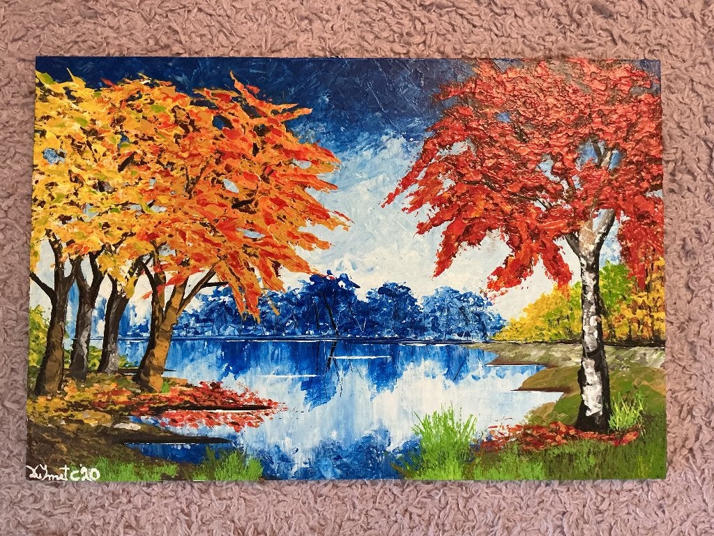 Schilderij impressionistisch landschap, Antiek en Kunst, Ophalen, Impressionistisch, Landschap