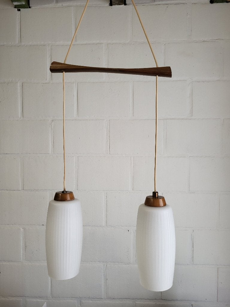 Lampe suspendue vintage scandinave, design danois, Enlèvement