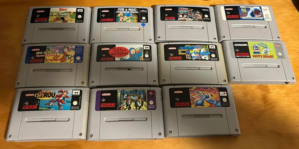 Lot snes games : 11 stuks, Games en Spelcomputers, Ophalen of Verzenden, Gebruikt