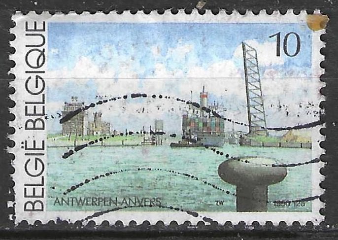 Belgique 1990 - Yvert/OBP 2377 - L'écluse de Berndrech (ST), Timbres & Monnaies, Timbres | Europe | Belgique, Envoi, Affranchi