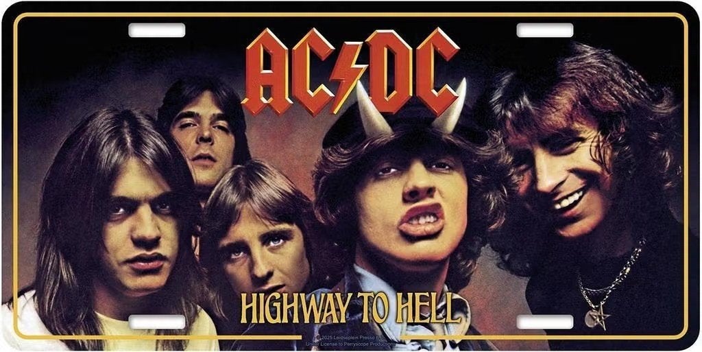 AC/DC Highway to Hell USA Nummerplaat officiële merchandise, Ophalen of Verzenden, Nieuw