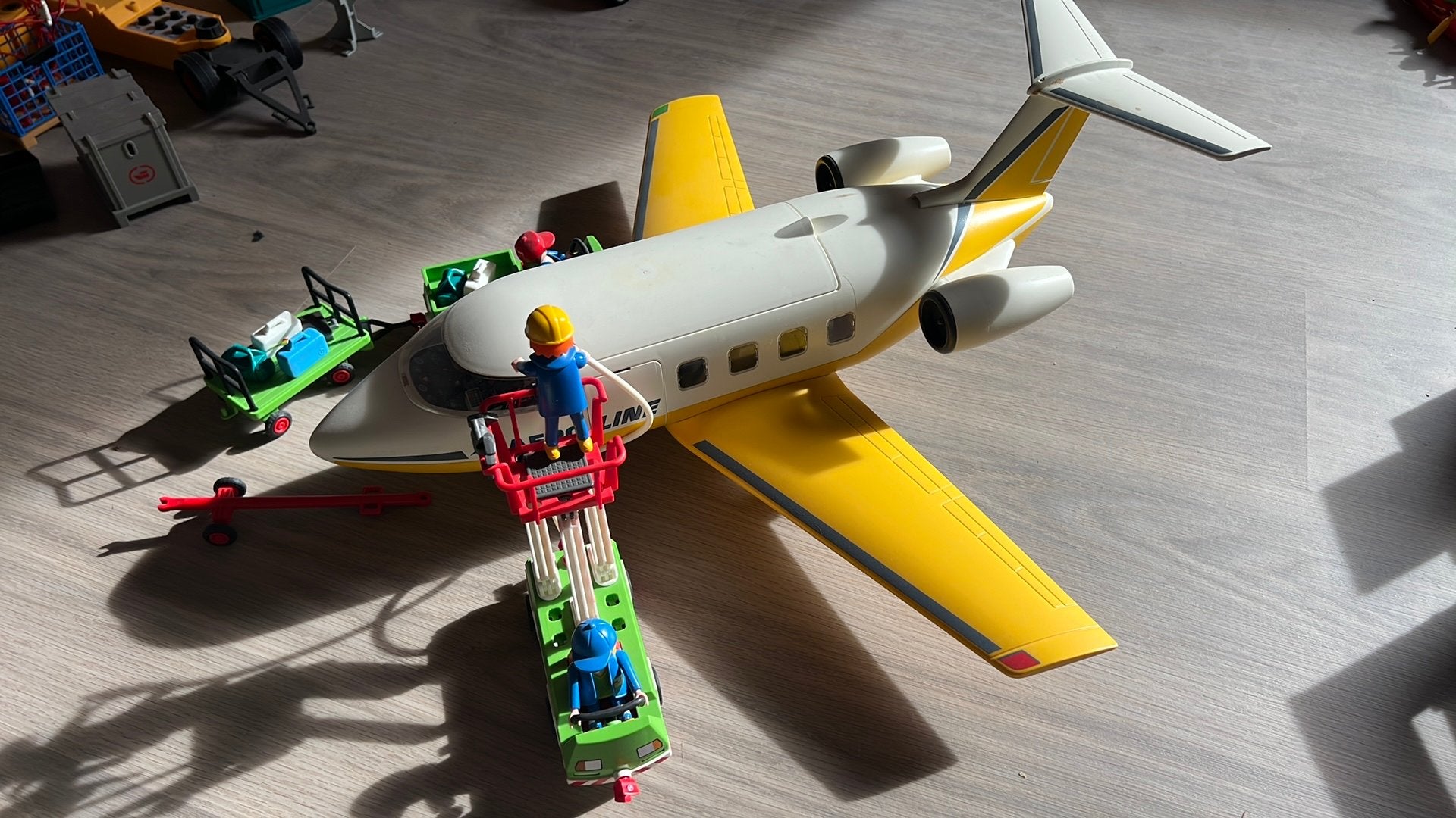 Vliegtuig set Playmobil, Ophalen, Zo goed als nieuw, Complete set, Overige typen